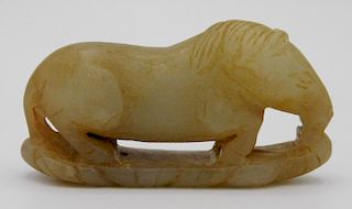 Carved jade horse