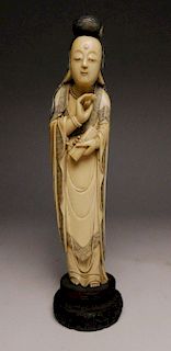 19/20th c. Asian carved ivory statue