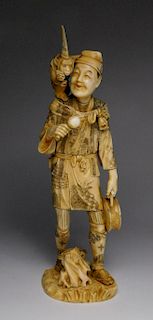 Attrib. to Hidemasa carved ivory figure