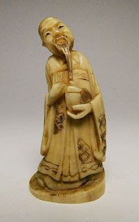 Attrib. to Ichibun or Isshi carved ivory figure