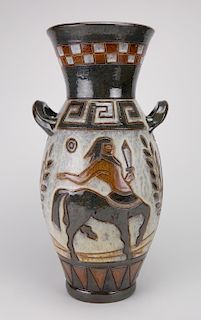European pottery vase 