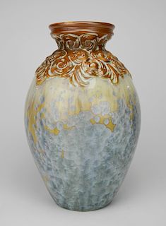 Art Nouveau Mougin stoneware vase