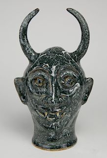 Marvin Bailey Devil Head sculpture