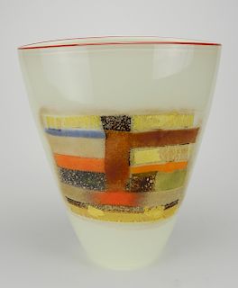 Michael Sosin art glass vase
