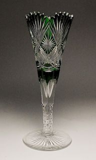 Dorflinger cut glass vase