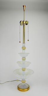 Venetian glass table lamp