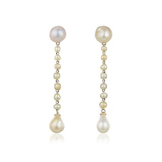 Natural Saltwater Pearl Drop Earrings