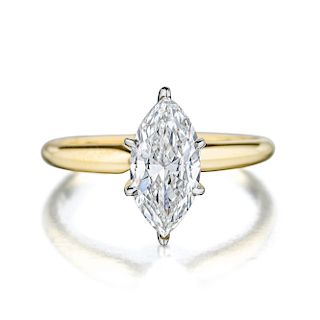 1.16-Carat Marquise-Cut Diamond Ring