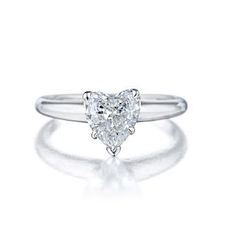 0.95-Carat Heart-Shaped Diamond Ring