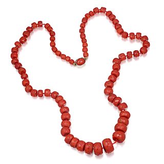 Graduated Coral Necklace