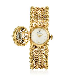 Bucherer Diamond Hidden Watch Bracelet in 18K Gold
