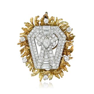 Art Deco Diamond Pin/Pendant