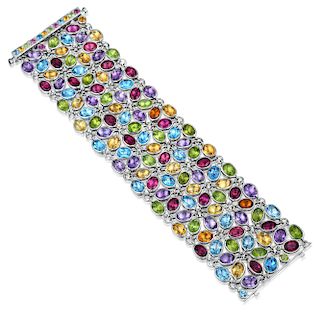 Laura M Multi-Colored Gemstone Bracelet