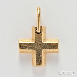 18kt Gold Cross, Bulgari