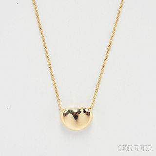 18kt Gold "Bean" Necklace, Elsa Peretti, Tiffany & Co.