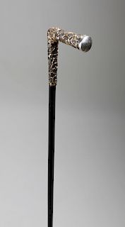Silver and Gold Filled Cane, circa 1900