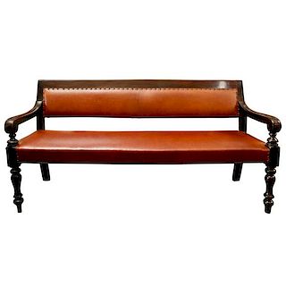 BENCH IN LEATHER