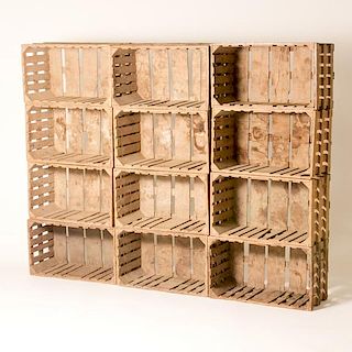 CRATES AS BOOKCASE