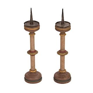 PAINTED CANDLESTICKS