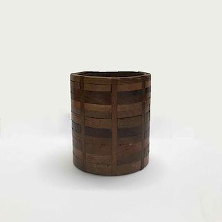 WOODEN CANNISTER