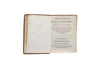 Santander, Miguel de. Exercicios Espirituales para las Religiosas. MŽxico: 1811. Tomo Segundo.