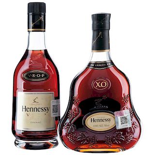 Hennessy. X.O. y V.S.O.P. Cognac. Francia. Piezas: 2.