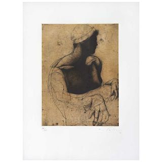 ROBERTO CORTÁZAR, Untitled, Signed and dated 80, Aquatint 37 / 75, 14.9 x 11.4” (38 x 29 cm)
