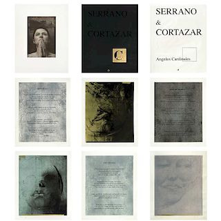 ROBERTO CORTÁZAR y FRANCISCO SERRANO, Serrano & Cortázar. Angeles Cardinales (“Cardinal Angels”), Signed, Serigraphs 23 / 10, 15.7 x 12.5”(40 x 32 cm)
