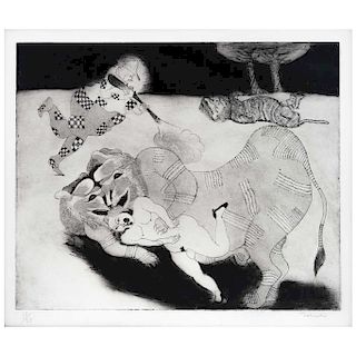 FRANCISCO TOLEDO, Muerto el animal (“The Dead Animal”), 1970, Signed, Aquatint 17 / 25, 9.8 x 11.8" (25 x 30 cm)