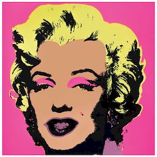 ANDY WARHOL, II.31: Marilyn Monroe, with a seal in the back "Fill in your own signature", Serigraphy, 
35.4 x 35.4” (90 x 90 cm)