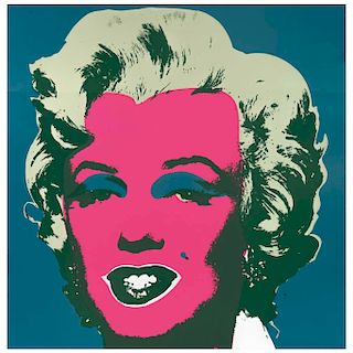 ANDY WARHOL, II.30: Marilyn Monroe, with a seal in the back "Fill in your own signature”, Serigraphy, 35.4 x 35.4” (90 x 90 cm), Certificate