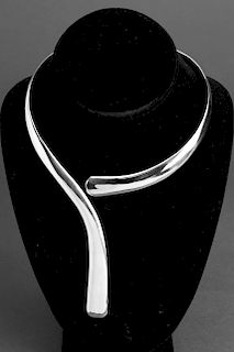 Taxco Mexican Sterling Silver Modernist Necklace