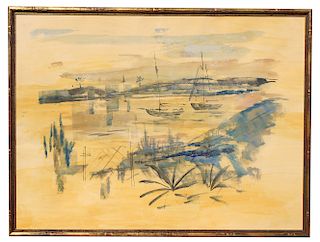Alfred Birdsey (Bermuda,1912 - 1996) Watercolor