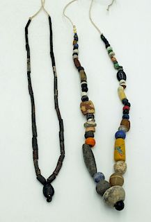 Pair of Assorted Ancient Bead Necklaces