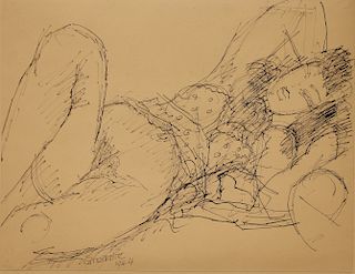 Marcel Gromaire (1892 - 1971) Ink Sketch