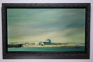 1967 Aran Ireland Coastal Painting, Signed