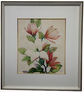 Benbow, Signed Still Life Watercolor Painting