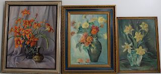 (3) Signed 20th C. Still Life Paintings