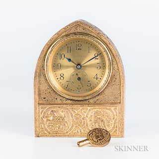 Tiffany Studios Zodiac-pattern Desk Clock