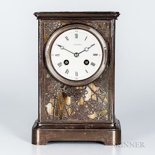 Tiffany Studios Grapevine-pattern Mantel Clock