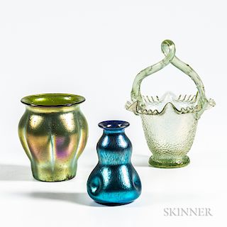 Three Loetz Art Glass Vases