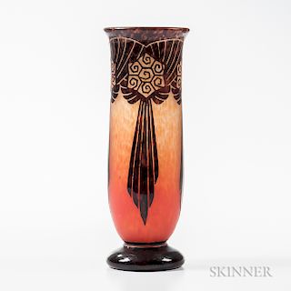 Le Verre Francais (Charder) Cameo Glass Vase