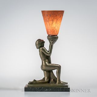 Figural Lamp in the Style of Pierre Le Faguays