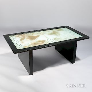 Mirrored and Etched Aquarium Table