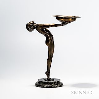 Max Le Verrier (French, 1891-1975) Bronze Female Nude