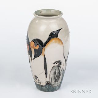 Moorcroft Emperor Penguin Vase