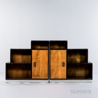 Pair of Stepped Bookcases