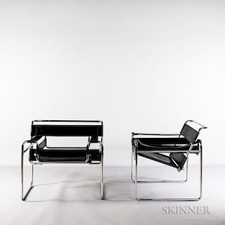 Two Marcel Breuer for Knoll International Wassily Chairs