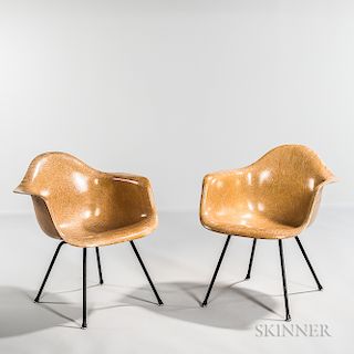Pair of Early Ray and Charles Eames for Herman Miller Shell Chairs