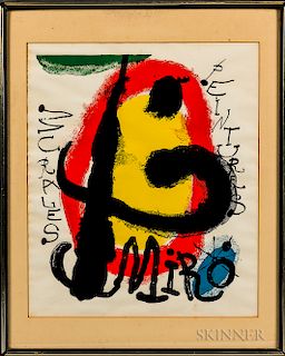 After Joan Miró (Spanish, 1893-1983)  Peintures Murales